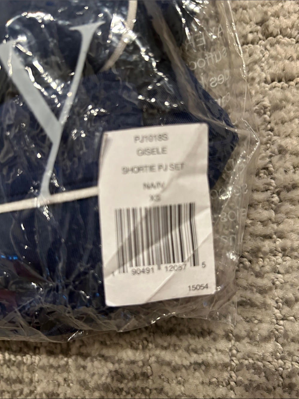 Eberjey Gisele TENCEL™ Modal Shortie Short PJ Set Navy XS - Picture 5 of 5